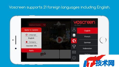 Voscreen一句英语