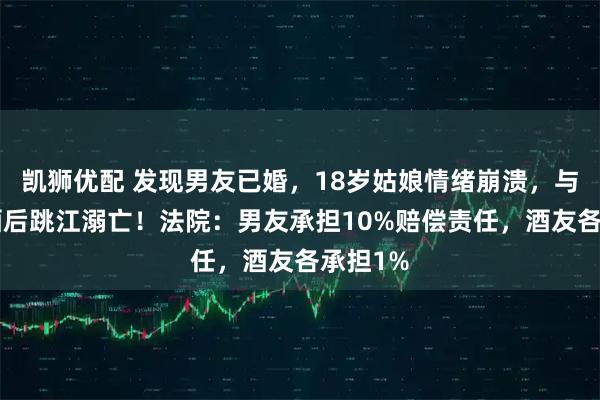 凯狮优配 发现男友已婚，18岁姑娘情绪崩溃，与5人饮酒后跳江溺亡！法院：男友承担10%赔偿责任，酒友各承担1%